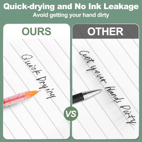 M&G Gel Pen Medium Point 0.5mm, 12 Pack Quick Dry Smooth Gel Ink Rollerball Pen voor thuis kantoor Schrijven notitie Neemt Journaling Zaken, Oranje 4