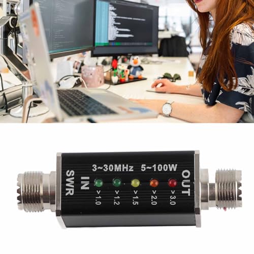 10-50W Draagbare staande golfmeter met LED-indicator Mini Shortwave LED-indicator SWR-meter voor Antenna Radio