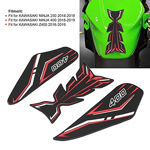 brandstoftankkussen, Motorfiets brandstoftank Sticker Pad Beschermer Decoratie Decal Fit voor KAWASAKI NINJA 250/400/Z400 3