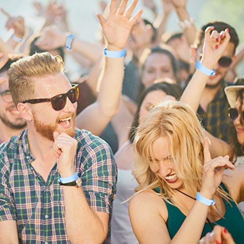 Adult ID polsbandjes, 100 st Wegwerpbare VIP Event Polsbandjes PVC Teens Safety ID armband (volwassen, roze+blauw+groen + geel) 3