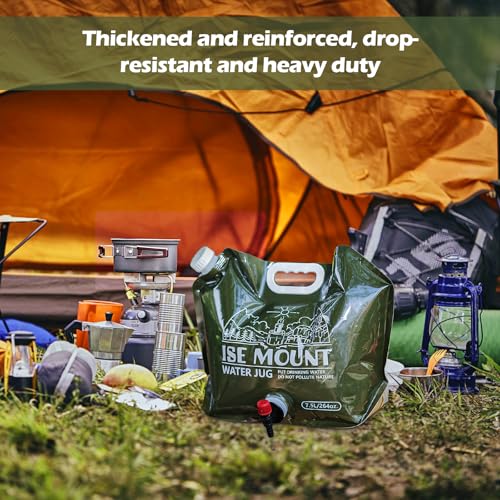 Verpakking van 2 opvouwbare waterbussen, 7,5 L Drinken Waterzak, Opvouwbare Outdoor Water Container Water Container Opvouwbare Camping Bag Tank houder voor buiten Barbecue 2 stuks 4