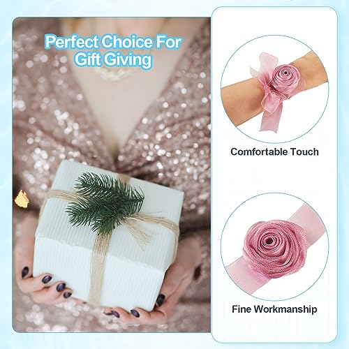 Kleding Bloem Collar Choker Zachte Stof Rose Choker Tie Bloem Ketting Choker voor vrouwen bruid bruiloft partij zomer bloemengordel