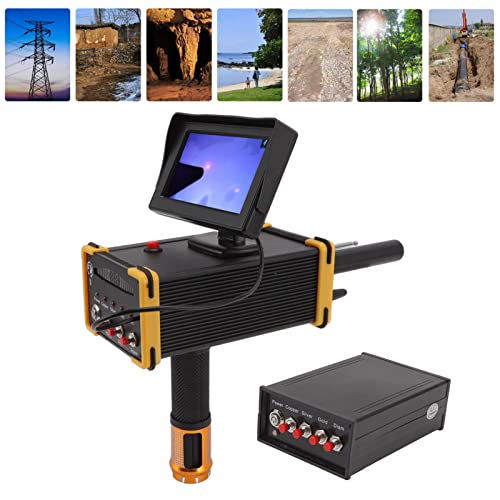 15M Deep Metal Detector Gold Digger Metal Scanner Zoekbereik Apparaat 1000M met GR8000 Screen Yellow Edge 100-240V (EU-plug)