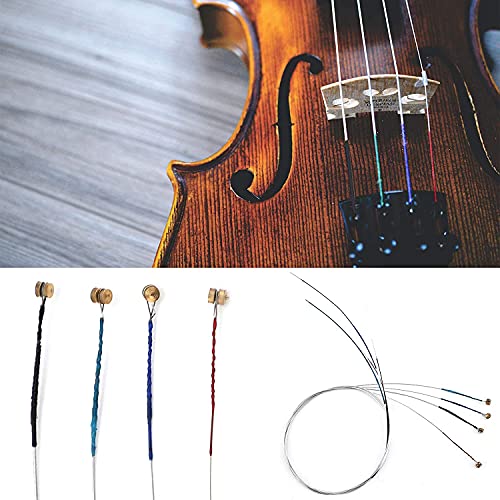 4/4 Viool String Universele Set, Classic Silver String (GDAE) Staalkern met vernikkelde kogelkop, voor vioolinstrumenten 4