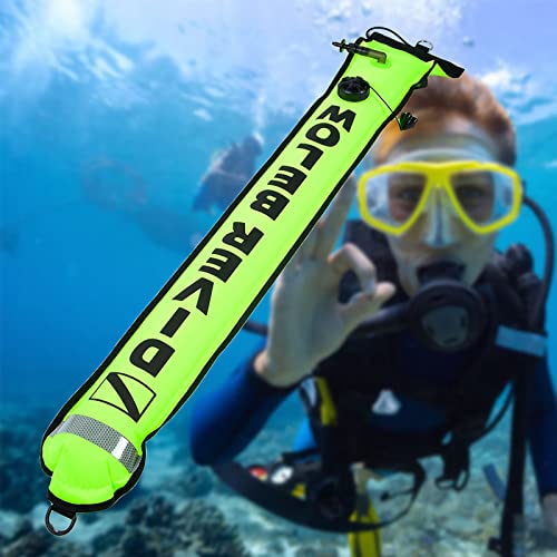 Duik Marker Buoy veiligheid Buoy duiken vlag duiken Buoy veiligheid worst voor duiken metalen band zwart papier hout plastic stenen stof