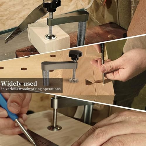 2 stuks 20mm Bench Hondenklemmen Verstelbare Houtbewerking Tafelblad Snelle aluminium houder klem Snelle vaste klem 5