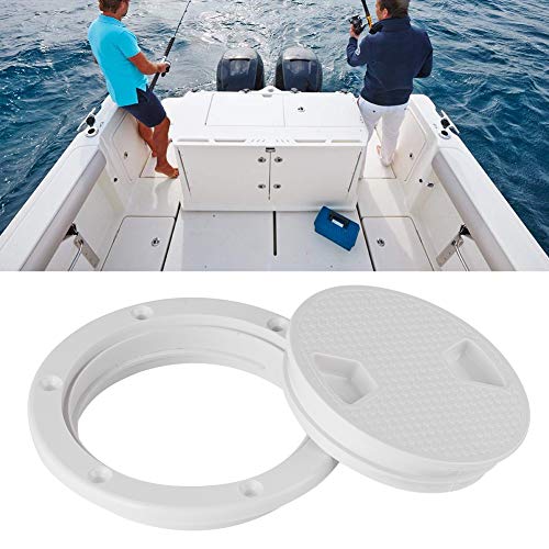 4/6 inch boot luik dek plaat, boot rond non-slip inspectie luik, ronde non-slip inspectie dek plaat luik met verwijderbare deksel 3
