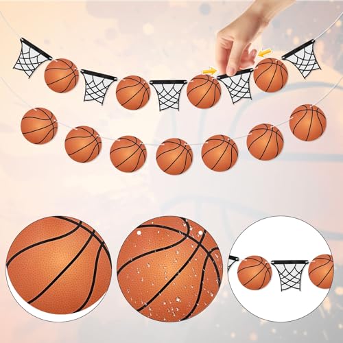 4 st. Basketbal partij Banner Set, No-DIY Basketbal party decoraties sportthema Hangers voor verjaardagsfeestjes jongens tieners muur decoratie 4
