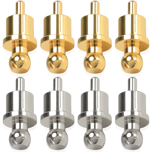 RCA Dust Cover, Gold Plated & Rhodium Plated RCA Man Plugs Noise Stopper, RCA Cap Protector voor audio, luidsprekers, subwoofers, versterker (8PCS)