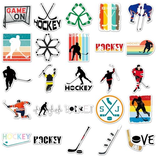 Ice Hockey Stickers voor jongeren en volwassenen 50 stuks Ice Hockey Games Vinyl Sticker Set Auto Motorfiets Fiets Skateboard Snowboard Bagage Laptop Koffer Helm Motorfiets Computer 3