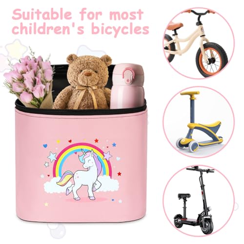 Handlebar Bag for Kids, Roze eenhoorn 3