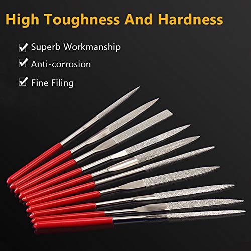 Gitaarbestanden, 10 stuks Fret Groove Zadel Lock Pickguard slijpen van bestanden Luther Reparatie Gereedschap Spelen Accessoires voor Gitaar Viool 5