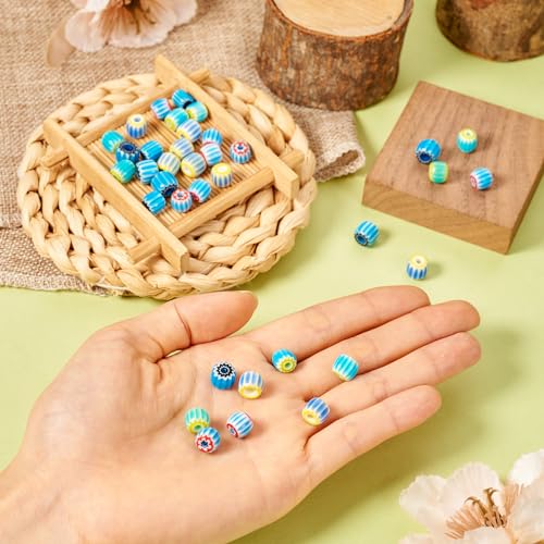 40 st. Kleurrijke Prickly Pear Lampwork kralen handgemaakt Nepalese kralen Kogelcactus Vorm Spacer Kralen voor DIY armband ketting sieraden maken 5