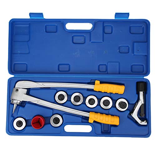 7Pcs Lever Tube Expander Tool Gehard staal smeden Kit met verpakking, voor het herstellen van koperen buizen Reamer Set CT‐100A/M 10‐28mm