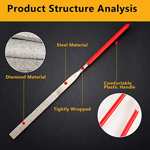 Gitaarbestanden, 10 stuks Fret Groove Zadel Lock Pickguard slijpen van bestanden Luther Reparatie Gereedschap Spelen Accessoires voor Gitaar Viool 4