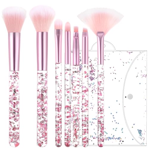 Crystal Sparkles 7-Piece Powder Brush Set make-up Penselen Flawless Powder Penselen Beauty Cosmetics Foundation Blusher Eye Shadow Human Concealer Highlight Penselen