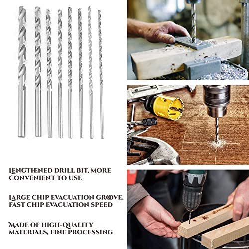 Extra lange HSS-boring van staal met hoge snelheid, helicoïdale boor (8 stuks 200 mm) 3