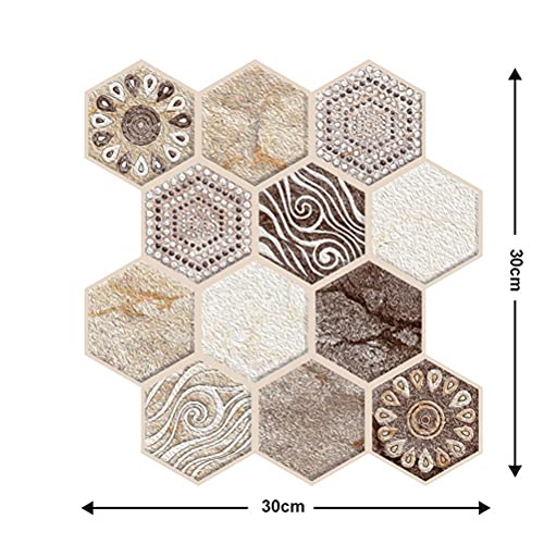 Verpakking van 5 3D Wandpanelen Zelfdragend behang PVC Wand Sticker Brick Tegels DIY Rustieke Self-Adhesive Stickers Living Room Decor