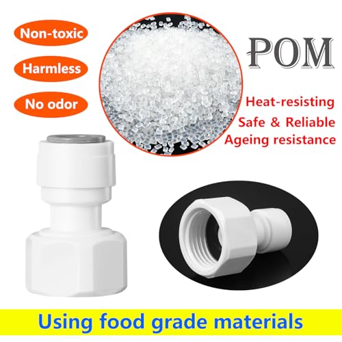 1 stuk waterfilter aansluiting, 1/2 inch vrouwelijke draad aan 3/8 inch osmose stopcontact, voor waterfilter, omgekeerde osmose 4