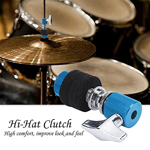 Aluminiumlegering Hi Hat Clutch, Standaard Hi Hat Clutch voor Hi Hat Drop Clutch Cymbal Jazz Drum (Blauw) 5