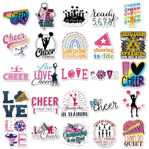 Cheerleader Sticker Set Stickers voor kinderen tieners 50 stuks Dieren Waterdicht Vinyl Sticker Laptop Skateboard Koffer Helm Auto Fiets mobiele telefoon Motorrijwiel Bike Scrapbook