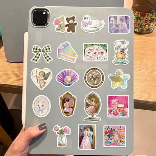 Esthetiek Y2K Meisjes Stickers voor tieners en volwassenen, 100 stuks, Y2K Esthetische waterdichte Vinyl Sticker Set, Auto, Motorfiets, Fiets, Skateboard, Snowboard, Bagage, Laptop, Koffer, Helm