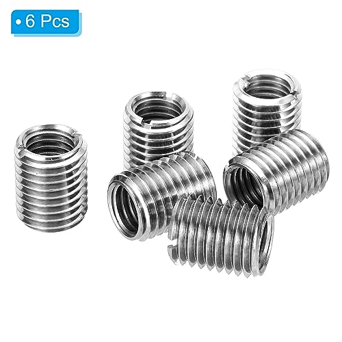 6 st Threaded Adapter Sleeve Reducer Nut M16 x 2 Male Thread to M12 x 1,75 Female Thread Repair Insert Nut Schroef Reducer Connecting Element 20m m 3