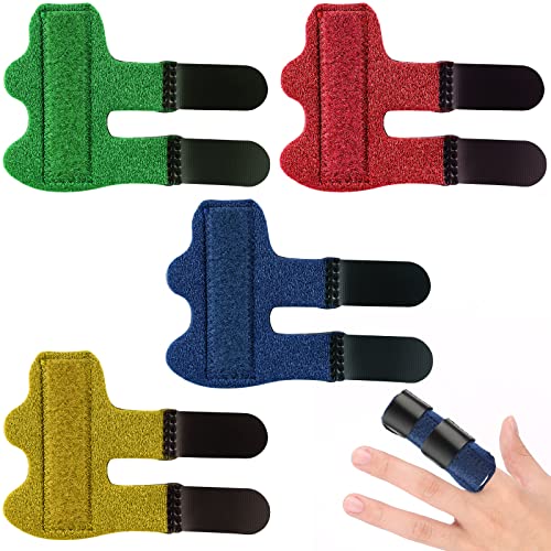 4 st. Finger Splint voor kinderen, Finger Splints Finger Brace voor Verwonde Vingerbescherming Finger Correctie Vertrouwen van de pijn sport verwondingen (4 kleuren)