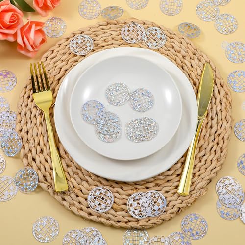 200 Stuks Disco Ball Confetti, Glitter Disco Ball Table Confetti Disco Party Decoraties voor 70s 80s Hippie Engagement Verjaardag viering Party Favors Accessoires 5
