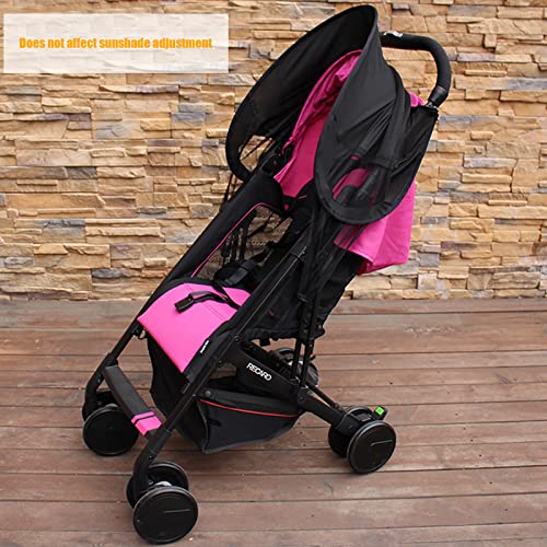 Universele Pushchair Sun Protection Verstelbare Zwart Windbestendige UV-bescherming voor babyzitjes 4