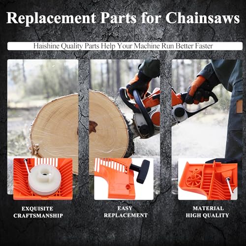 Starter Recoil Assembly Pulley Spring Handle Touw Service Kit voor Husqvarna 55 Rancher, 50, 51, 55 kettingzaag Vervangen van onderdelen 4