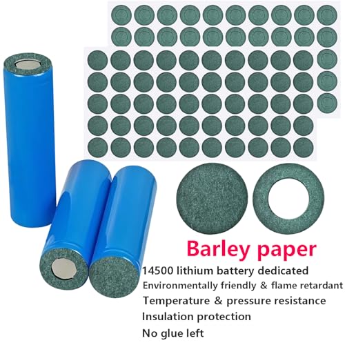 14500 batterij isolatie, batterij isolatie, 300 stuks holle ringen + 300 stuks vaste ringen lijm papier, batterij isolatie afdichting 5