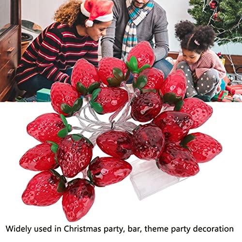 Strawberry Lamp String verlichting 9,8ft 20LEDs Fruit String verlichting Batterij Bediend voor Kerstmis partijen, #611, modern 5