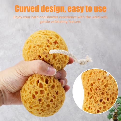 2 stukken bad sponzen, ultra-zachte, comfortabele gevoel met dichte schuim sponzen, grote scrub body spons voor zachte grondige reiniging voor gevoelige, droge huid 3