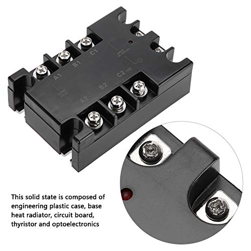 3 Fase Semiconductor Relay, SSR Semiconductor Relay, AC- AC 90-250VAC, 24-480VAC 3
