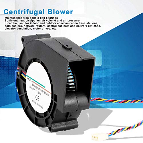 Blower, 12V 3.8A 190CFM 45,6W 7500RPM Centrifuge Blower Dubbele Ball Bearing Air Blower Ventilator BBQ Accessoire 5