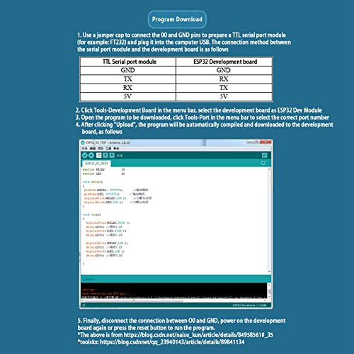 Programmeerbare DC5-30V 8 Channel Relay Module met ESP32 WiFi BLE Development Board voor Smart Home Wireless Control Secundaire Ontwikkelingsprojecten 4