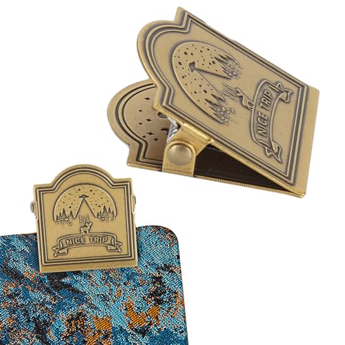 Vintage metalen boek Clip voor het organiseren van documenten, Binder Clips Medium, Boek Clips om het boek open te houden, Decoratieve Binder Clip voor bestanden, notities 3