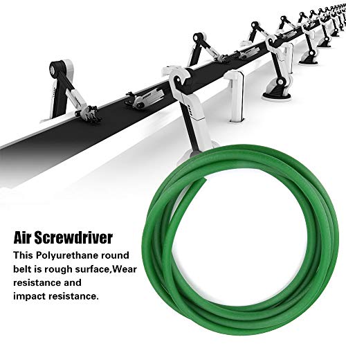 PU Drive Belt, Walfront Hoge kwaliteit Urethaan Ronde Belt Groene ruwe oppervlakte PU Polyurethaan Ronde Belt voor Drive Transmission (10mm * 3M)