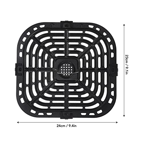 Vervanging Grill Pan voor lucht friteuse, 304 Roestvrij staal vervanging slijpplaat voor lucht friteuse, 24x23cm/9.4x9in, Accessoires voor lucht friteuse