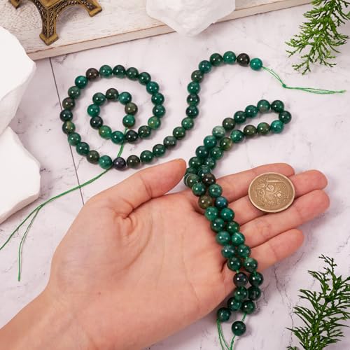 49st Natuurlijke Smaragd Kwarts Kralen Strands 8.5mm Ronde Real Edelsteen Spacer kralen energie stenen kralen voor sieraden maken armbanden ketting oorbellen 5
