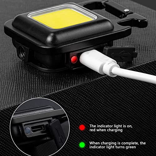 Key Chain Mini Toorts, Levensecht, Waterdicht, Draagbare zaklamp, Haak Sluiting, COB lichtbron, 500 LM, Vissen 3