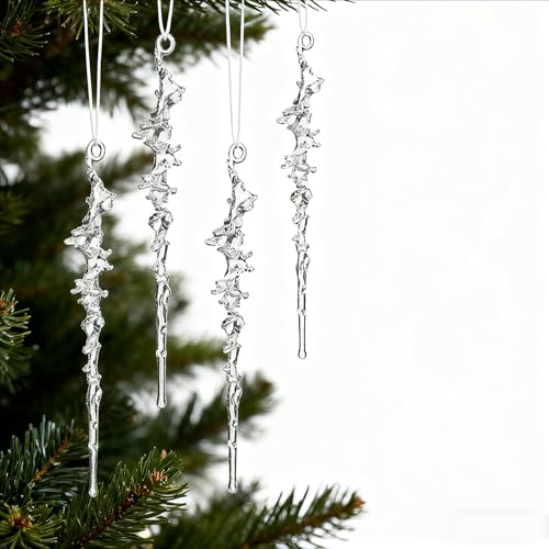 Kerstboom sieraden hanger acryl deco kerstboom hanger (transparant-groot) 3