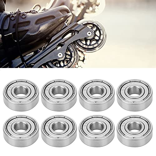 10PCS S608Z Roestvrij stalen kogellagers 8x22x7mm, Stille Rotatie, Hoge Snelheid, Rustbestendig, Draagbestendig voor Longboards Roller Skates 4