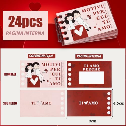24 stuks Advent Calendar, Love Cards, Scratch Cards, Gepersonaliseerde Vanlentine Day Gift Idee voor Hem en haar, vriendje, bruiloft, verjaardag, kerst