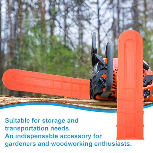 18 inch kettingzaag Bar Cover, kettingzaag Schaats Plastic duurzame kettingzaag Bar Beschermende hoes voor Tuin Accessoires Vervanging, Oranje 4