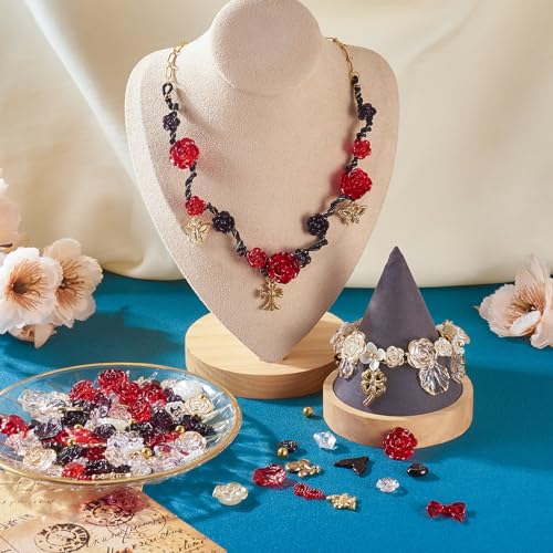 100g Rozenbloem Sieraden kralen diverse Hars sieraden maken vinden van kits visstaart & blad & kersen& Vlinder Bulk Hars Kralen voor DIY armband sieraden maken