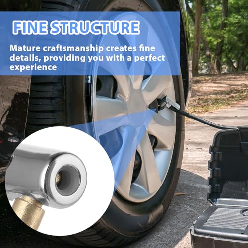 2 st. 8mm Car Valve Adapter, Easy Pump Car Valve Lever Plug Air Chuck Car Valve Adapter Band Valve Air Pump Clip Fiets Ventilator voor bandenventielen 4