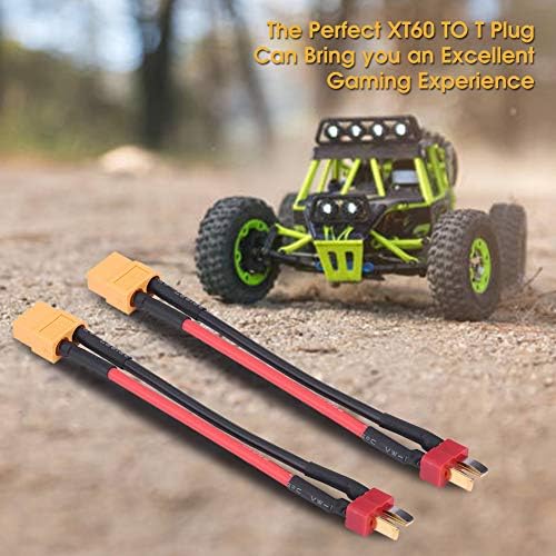 2Scs 4 Types XT60 to T Plug Adapter Connector Cable RC Accessoires 14AWG 10cm (T Plug Man to XT60 Vrouw) 4