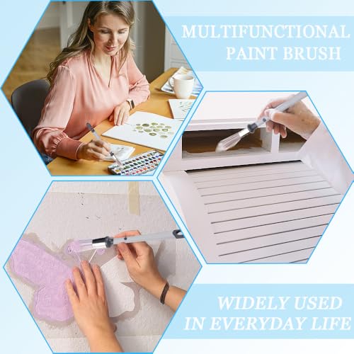 4Stuks Penselen voor wanden set kleine verf penseel penselen verfraaien schildergereedschap voor Baseboard Hoeken Randen Plafondjes vrijmetselen behang van penselen 4
